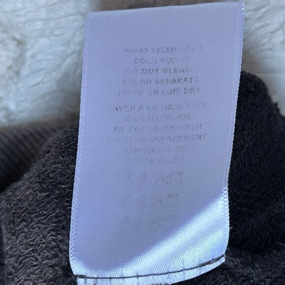 Anthropologie Eri + Ali Women's Tie Dye Sweatshirt Long Sleeve Tee Black Gray XS - Picture 5 of 9